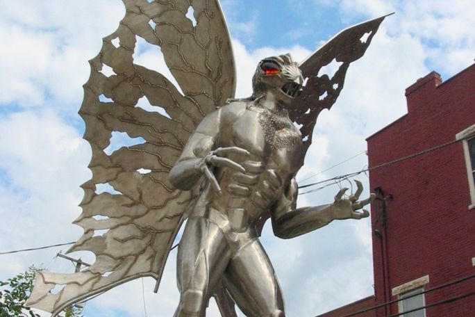 Mothman Statue in Point Pleasant, West Virginia Mothman, West Virginia, Oddest Attraction