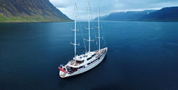 Variety Cruises' Panorama at Arnafjordur in the Faroe Islands