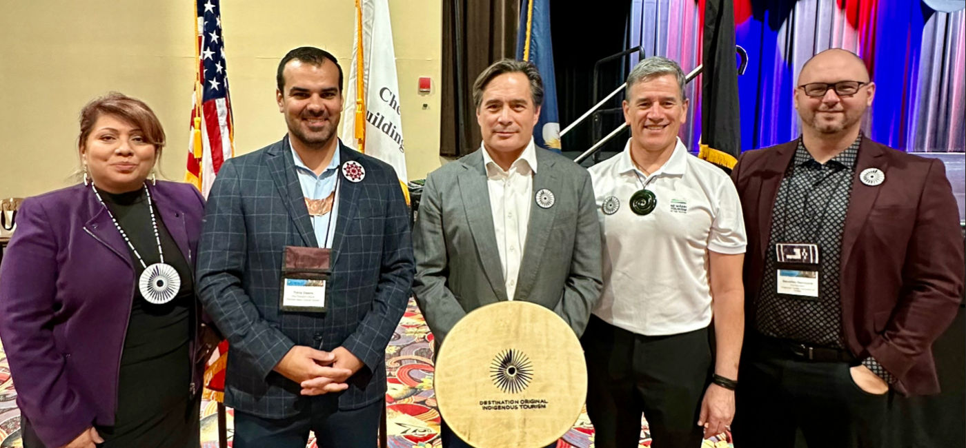 Image: Destination Original Indigenous Tourism's Board of Directors at the American Indigenous Tourism Conference. (Photo Credit: Destination Original Indigenous Tourism)