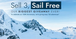 Travel Agent Incentive: Sell 3 – Sail for Free