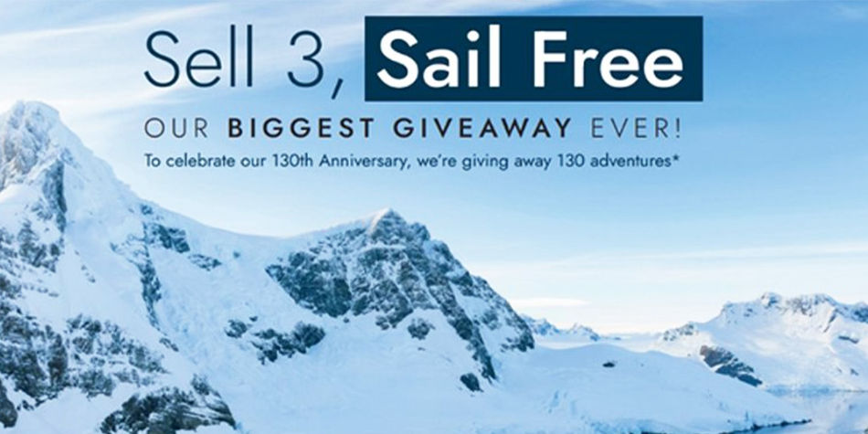 Travel Agent Incentive: Sell 3 C Sail for Free