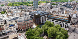 An aerial view of Leicester Square and The Londoner