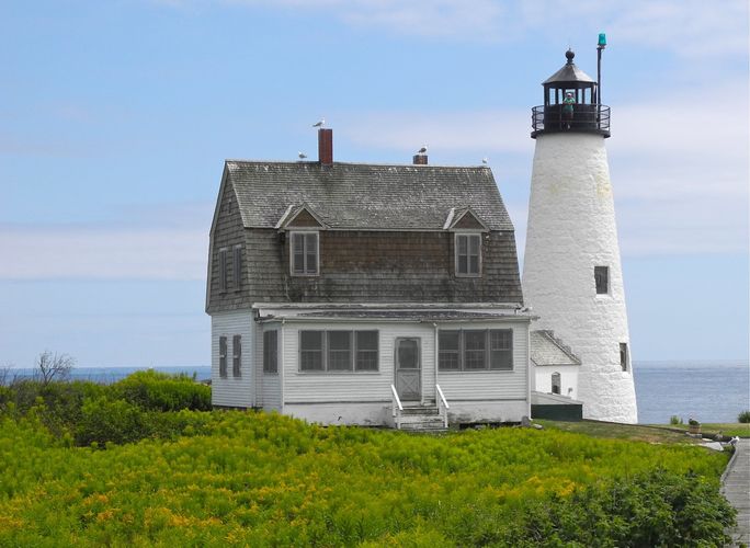 Wood Island Light Lighthouse, Maine, Wood island Light
