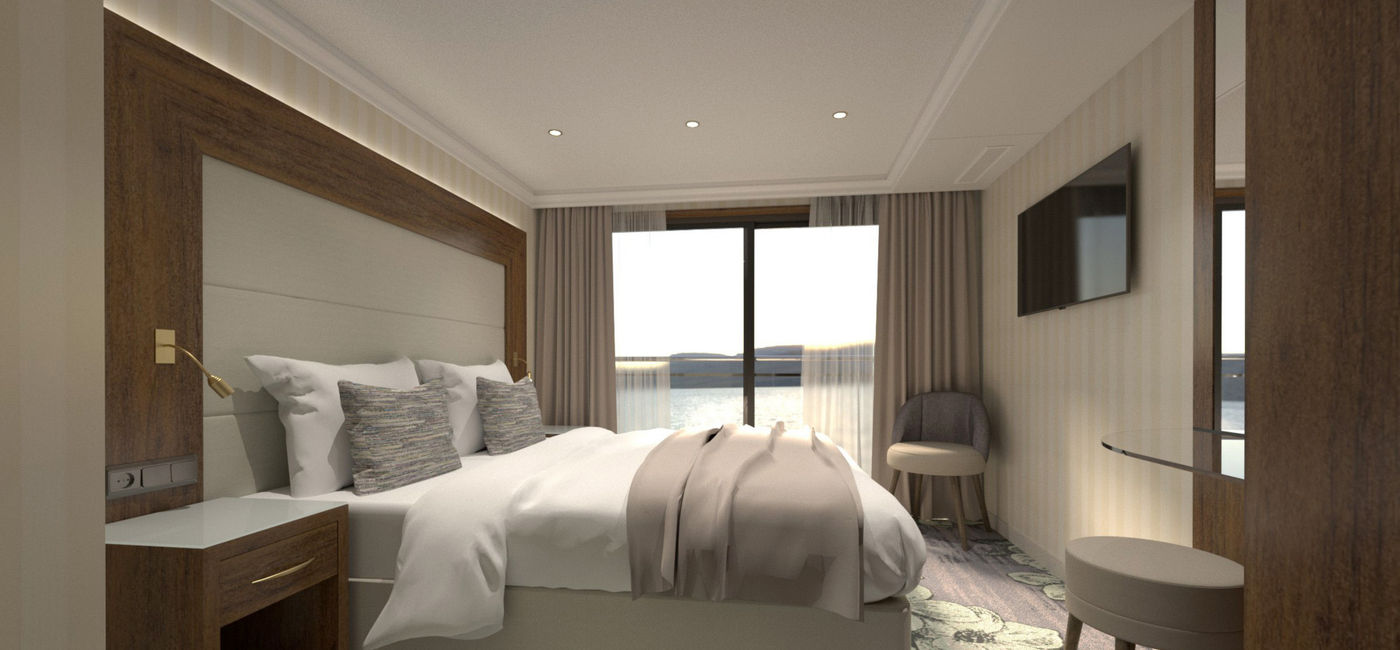 Image: A refurbished cabin on MS Lord Byron (Photo Credit: Riviera River Cruises)
