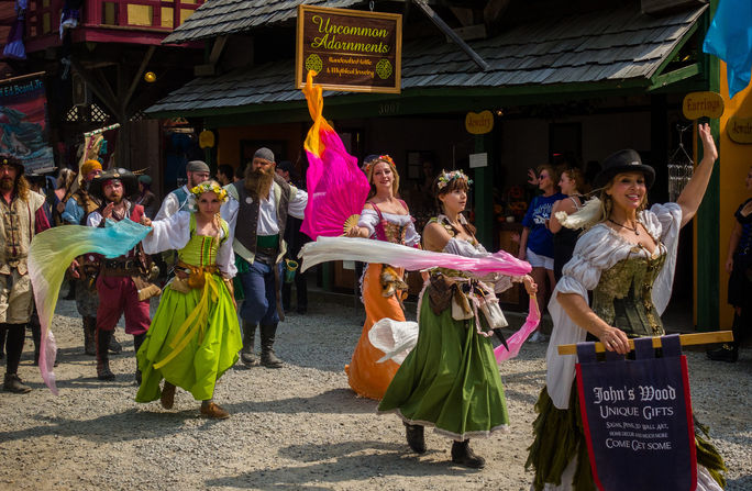 Revelers at the Ohio Renaissance Festival Ohio Renaissance Festival, fair