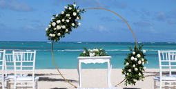 Beach wedding at Impressive Resorts