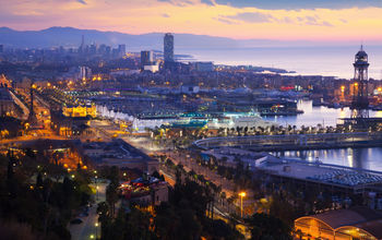 Barcelona port.