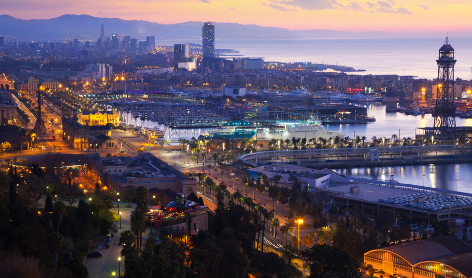Barcelona port.