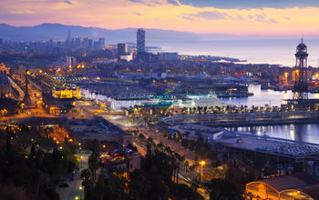 Barcelona port.