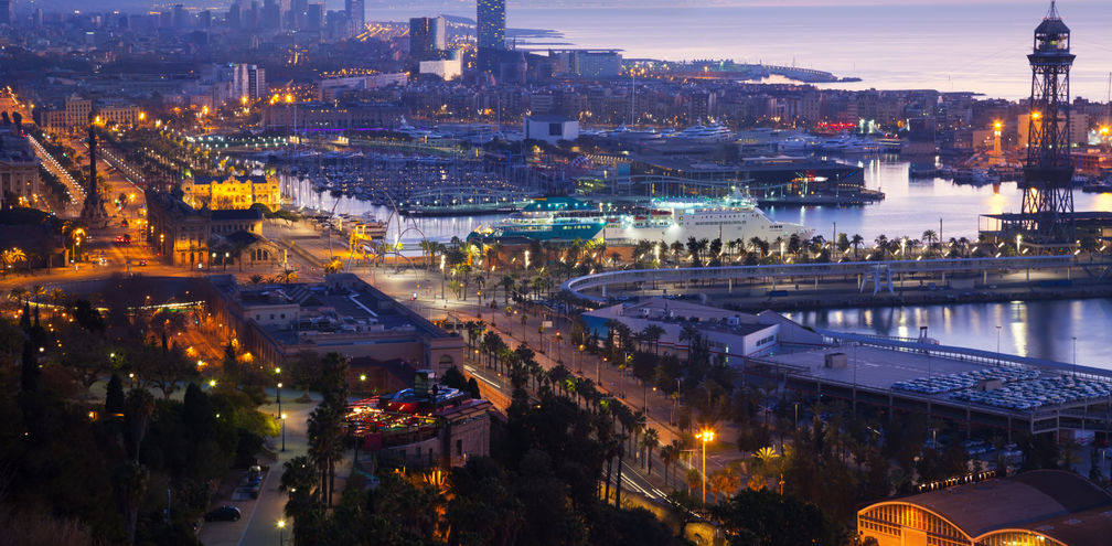 Barcelona port.