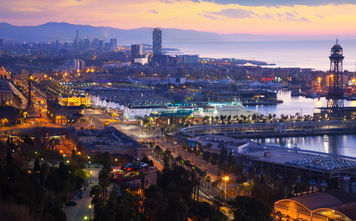 Barcelona port.