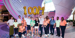 The Duquette family from Parkland, Florida, became Royal Caribbean’s 100 millionth guests on Icon of the Seas