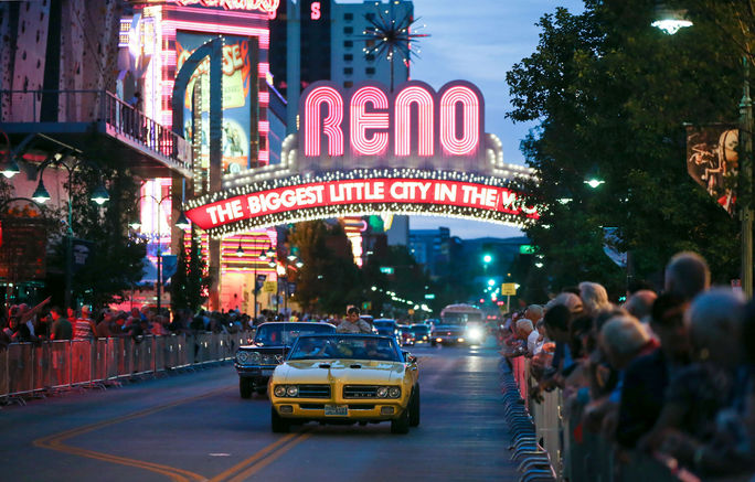Classic Cards drive through Reno during Hot August Nights Hot August Nights, Reno, Summer festivals