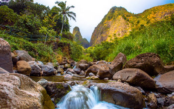 Iao Needle State Park, Maui, Hawaii. 