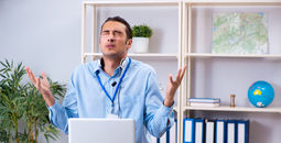 Frustrated travel advisor.
