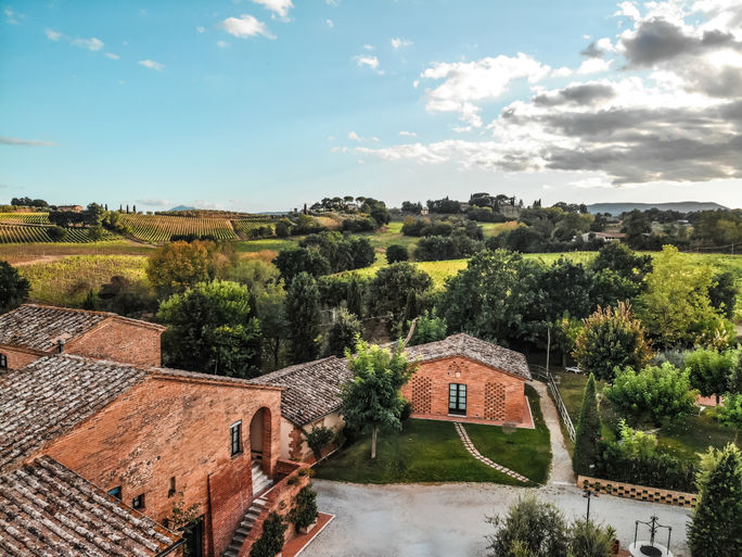 Borgo San Vincenzo in Tuscany, Italy.