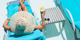 MeMooner at Hilton Lounging by the Pool