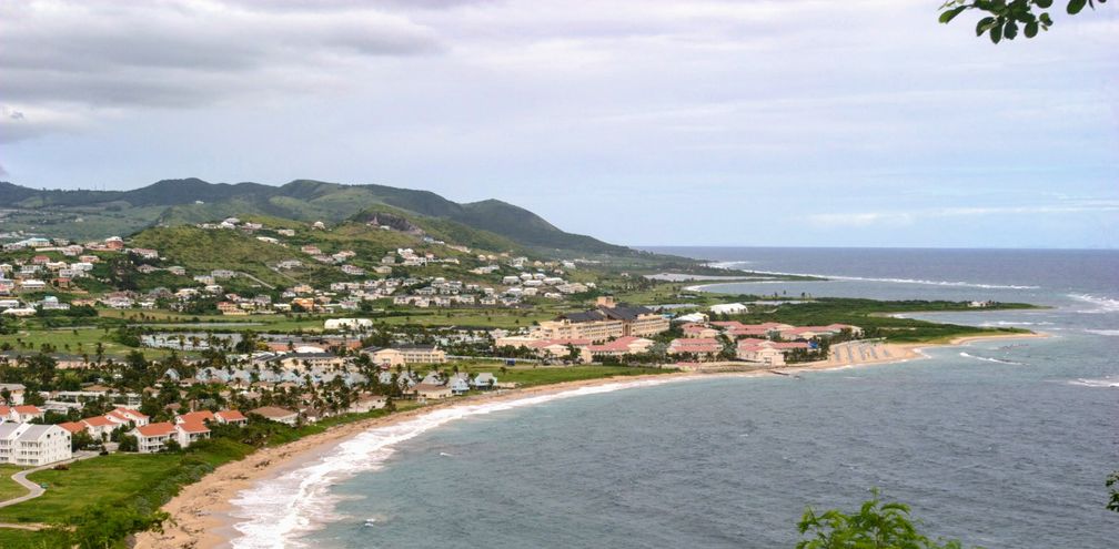 St Kitts beach panorama