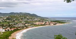 St Kitts beach panorama