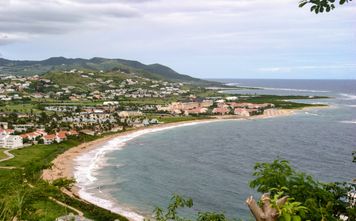 St Kitts beach panorama