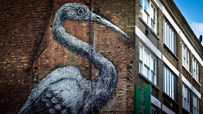 Street Art on Brick Lane in London's East End London, Brick Lane, East End