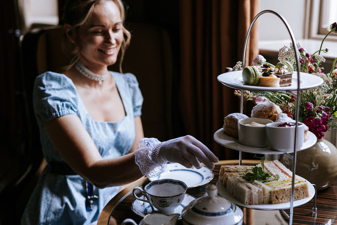 Strictly Jane Austen Tours, the Gainsborough, afternoon tea, austen 250