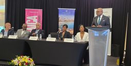 Edmund Bartlett with Caribbean tourism officials
