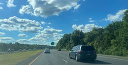 Driving on a highway through Maryland