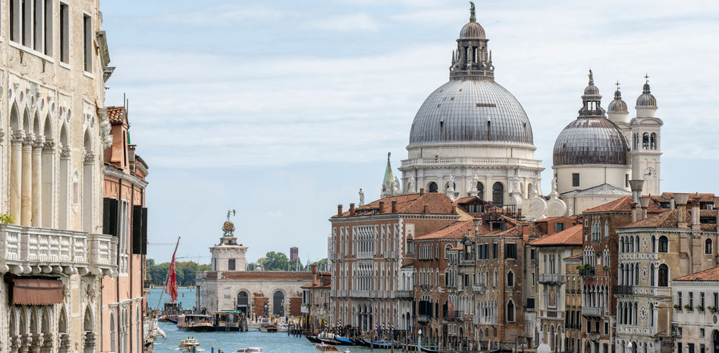 The Basilica Santa Maria della Salute in Venice, Italy