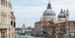 The Basilica Santa Maria della Salute in Venice, Italy
