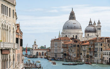 The Basilica Santa Maria della Salute in Venice, Italy