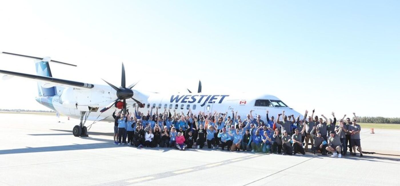 Image: WestJet "Haul for Hope" in Edmonton (Photo Credit: WestJet)
