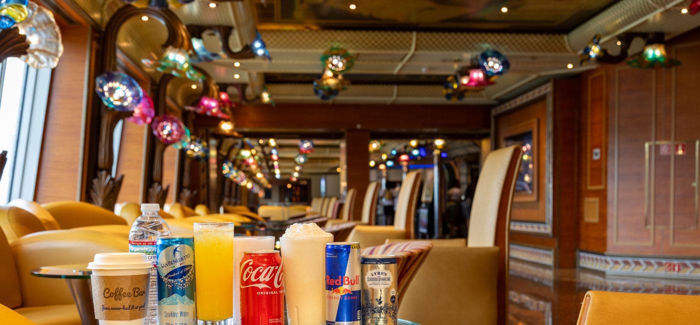 Image: The new CHEERS! Zero Proof beverage package includes a variety of drinks. (Photo Credit: Carnival Cruise Line)