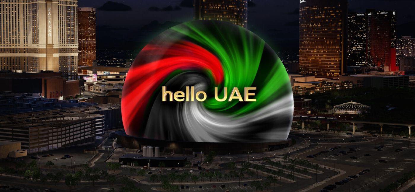 Image: Rendering of the new Sphere that will be built in Abu Dhabi, United Arab Emirates. (Photo Credit: Sphere Entertainment)