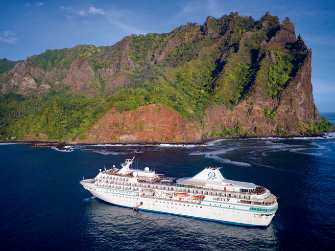 Paul Gauguin Cruises in Fatu Hiva.