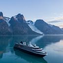 Aerial of World Voyager in Greenland