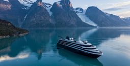 Aerial of World Voyager in Greenland