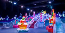 ICE! Grinch Slide Room at Gaylord Rockies, Aurora, CO