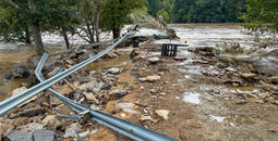 Damage from Hurricane Helene in Virginia