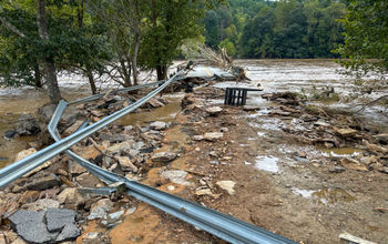 Damage from Hurricane Helene in Virginia