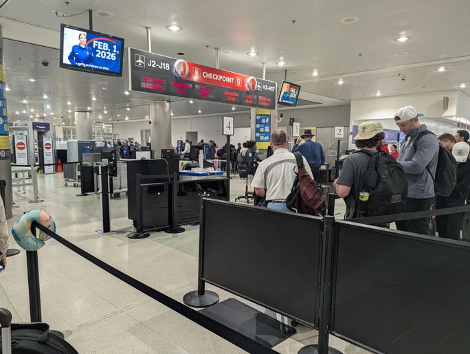 TSA Checkpoint TSA Checkpoint, security, line, crowd, travel, traveler, travelers, airport,