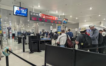 TSA Checkpoint, security, line, crowd, travel, traveler, travelers, airport,