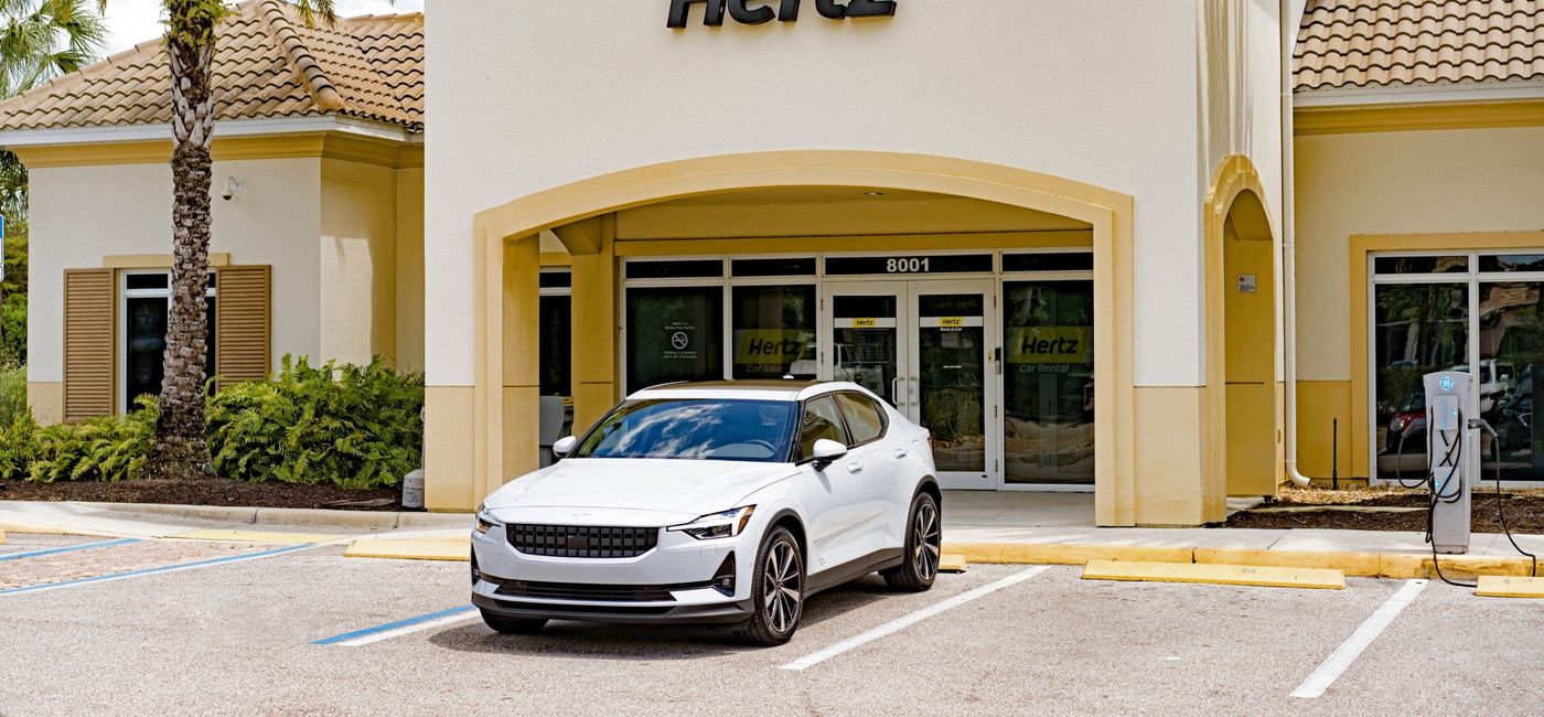 Image: Hertz teamed with Polestar on new partnership. (photo via Hertz Corporation Media)