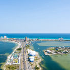 Aerial view of Pensacola Beach, Florida