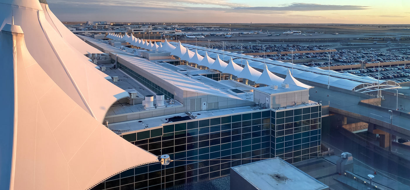 Image: View of Denver International Airport. (Photo Credit: Carrie/Adobe)