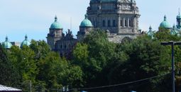 BC legislature building in Victoria
