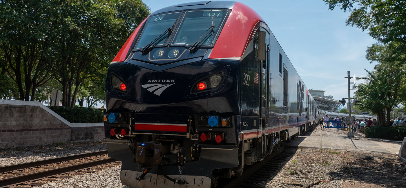 Image: Amtrak train in New Orleans (Photo Credit: New Orleans & Company)