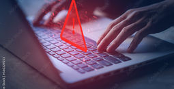 Fraud alert stock image