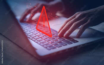 Fraud alert stock image