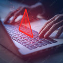 Fraud alert stock image